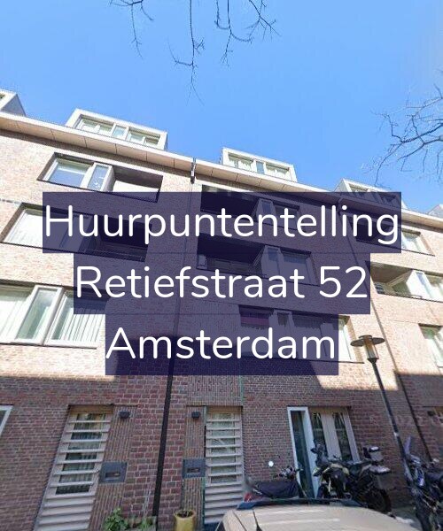 Foto gevel Huurpuntentelling voor Retiefstraat 52, Amsterdam