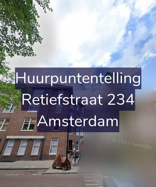 Foto gevel Huurpuntentelling voor Retiefstraat 234, Amsterdam
