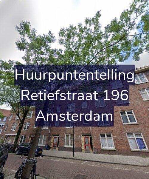 Foto gevel Huurpuntentelling voor Retiefstraat 196, Amsterdam
