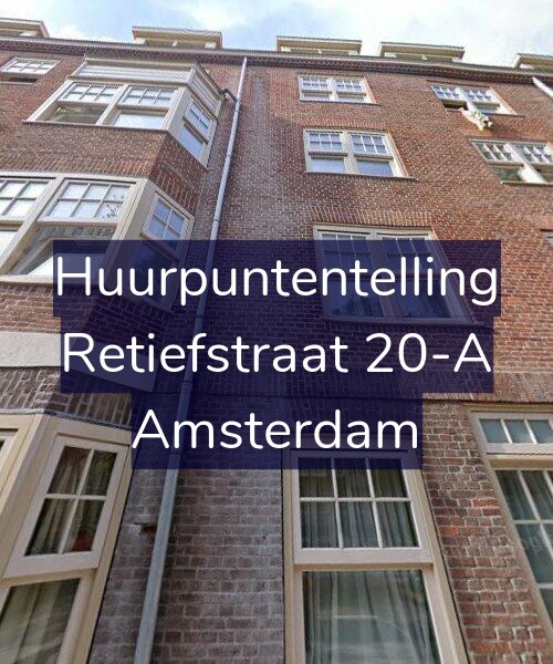 Foto gevel Huurpuntentelling voor Retiefstraat 20-A, Amsterdam
