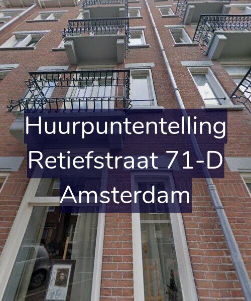 Foto gevel Huurpuntentelling voor Retiefstraat 71-D, Amsterdam