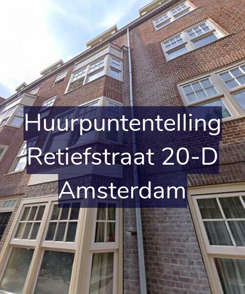 Foto gevel Huurpuntentelling voor Retiefstraat 20-D, Amsterdam