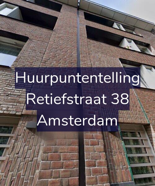 Foto gevel Huurpuntentelling voor Retiefstraat 38, Amsterdam