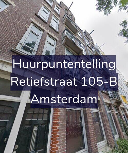 Foto gevel Huurpuntentelling voor Retiefstraat 105-B, Amsterdam