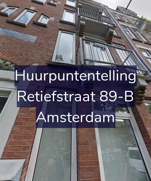 Foto gevel Huurpuntentelling voor Retiefstraat 89-B, Amsterdam
