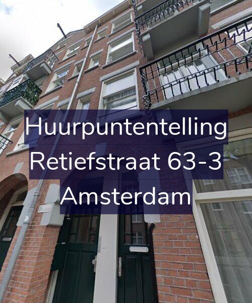 Foto gevel Huurpuntentelling voor Retiefstraat 63-3, Amsterdam