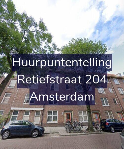 Foto gevel Huurpuntentelling voor Retiefstraat 204, Amsterdam