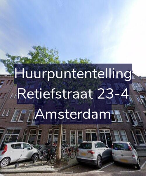 Foto gevel Huurpuntentelling voor Retiefstraat 23-4, Amsterdam
