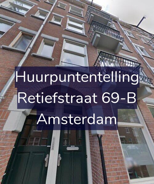 Foto gevel Huurpuntentelling voor Retiefstraat 69-B, Amsterdam