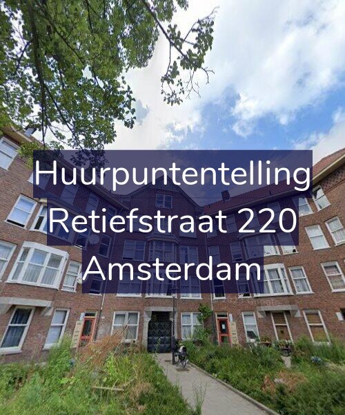 Foto gevel Huurpuntentelling voor Retiefstraat 220, Amsterdam
