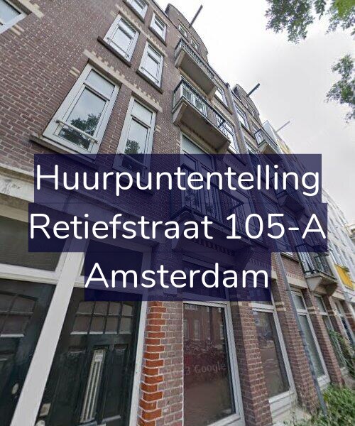 Foto gevel Huurpuntentelling voor Retiefstraat 105-A, Amsterdam