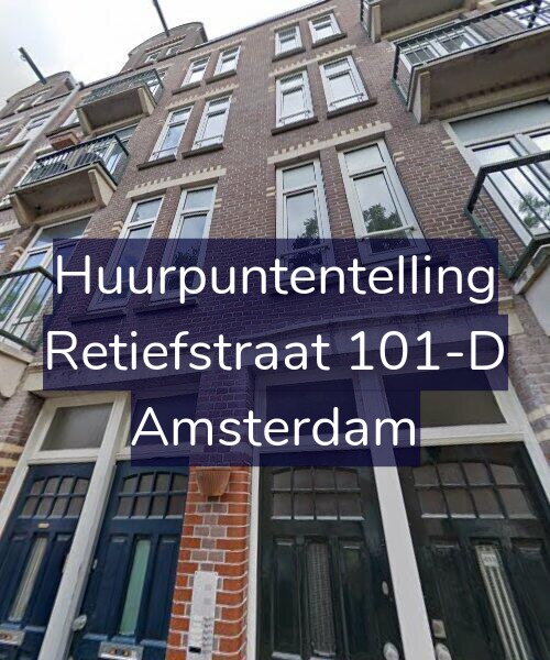 Foto gevel Huurpuntentelling voor Retiefstraat 101-D, Amsterdam