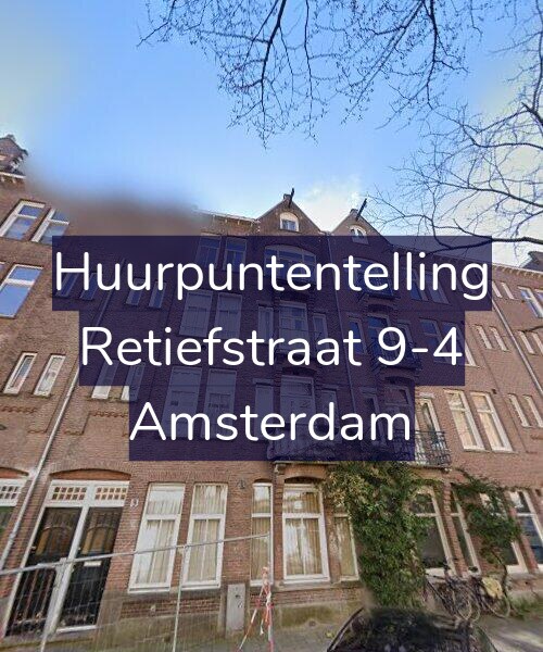 Foto gevel Huurpuntentelling voor Retiefstraat 9-4, Amsterdam