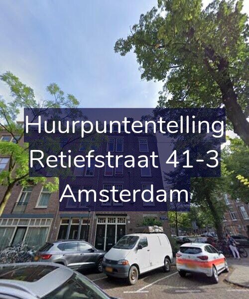 Foto gevel Huurpuntentelling voor Retiefstraat 41-3, Amsterdam