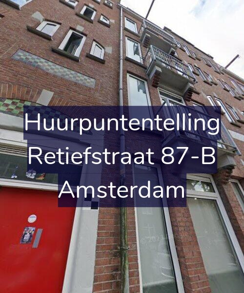 Foto gevel Huurpuntentelling voor Retiefstraat 87-B, Amsterdam
