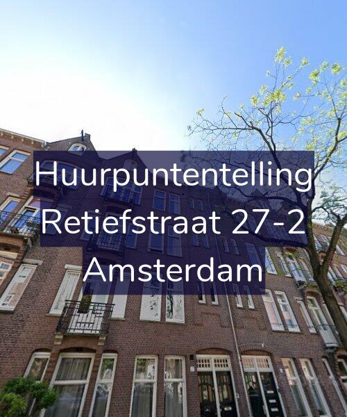 Foto gevel Huurpuntentelling voor Retiefstraat 27-2, Amsterdam