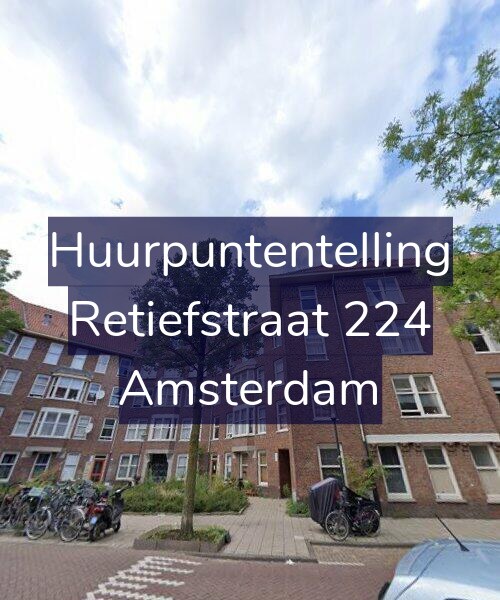 Foto gevel Huurpuntentelling voor Retiefstraat 224, Amsterdam