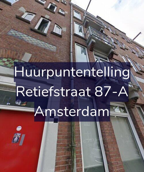 Foto gevel Huurpuntentelling voor Retiefstraat 87-A, Amsterdam