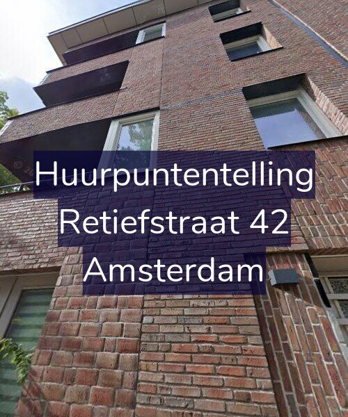 Foto gevel Huurpuntentelling voor Retiefstraat 42, Amsterdam