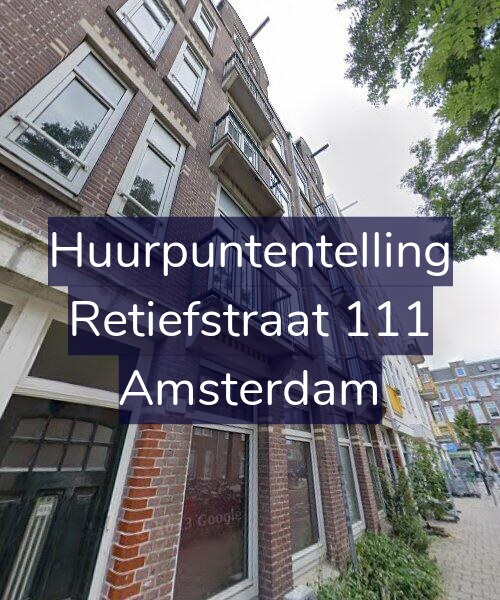 Foto gevel Huurpuntentelling voor Retiefstraat 111, Amsterdam