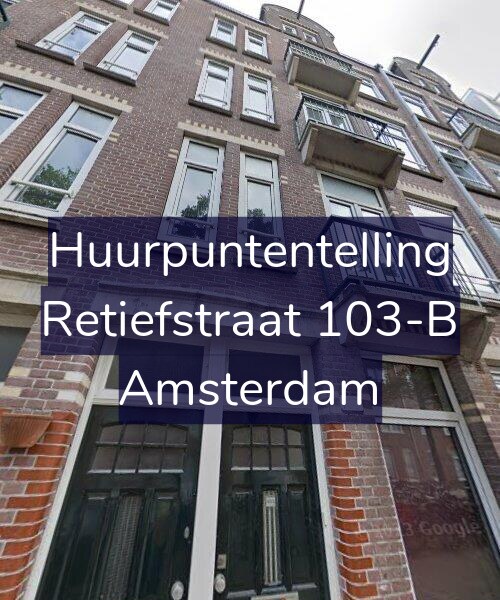 Foto gevel Huurpuntentelling voor Retiefstraat 103-B, Amsterdam