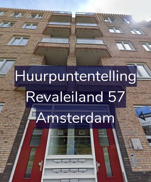 Foto gevel Huurpuntentelling voor Revaleiland 57, Amsterdam