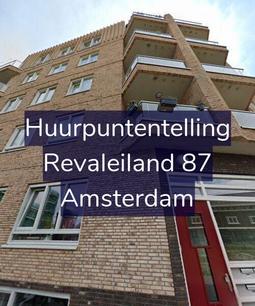 Foto gevel Huurpuntentelling voor Revaleiland 87, Amsterdam