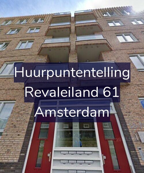 Foto gevel Huurpuntentelling voor Revaleiland 61, Amsterdam
