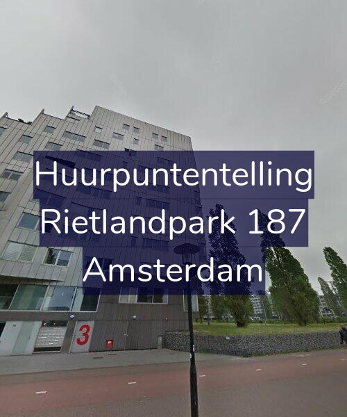 Foto gevel Huurpuntentelling voor Rietlandpark 187, Amsterdam