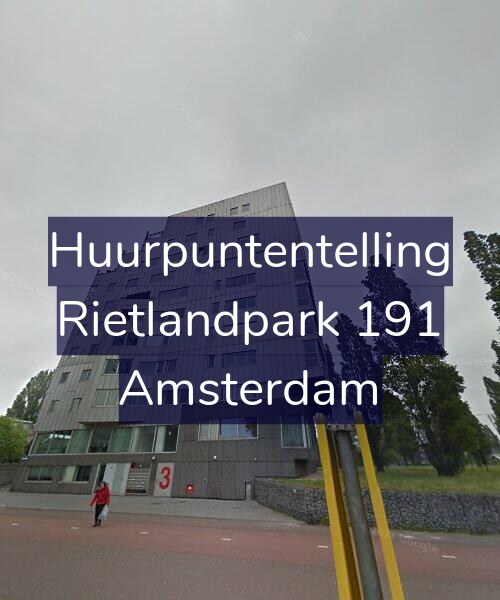 Foto gevel Huurpuntentelling voor Rietlandpark 191, Amsterdam