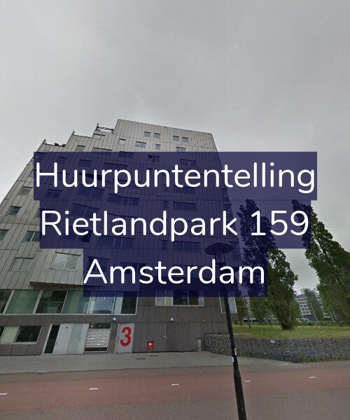 Foto gevel Huurpuntentelling voor Rietlandpark 159, Amsterdam