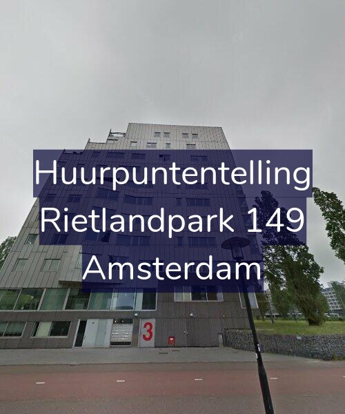 Foto gevel Huurpuntentelling voor Rietlandpark 149, Amsterdam