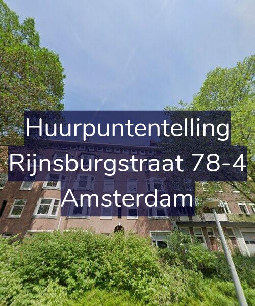 Foto gevel Huurpuntentelling voor Rijnsburgstraat 78-4, Amsterdam