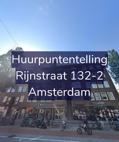 Foto gevel Huurpuntentelling voor Rijnstraat 132-2, Amsterdam