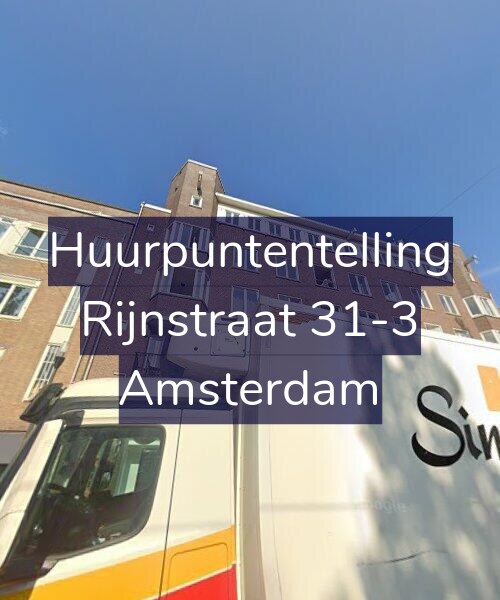 Foto gevel Huurpuntentelling voor Rijnstraat 31-3, Amsterdam