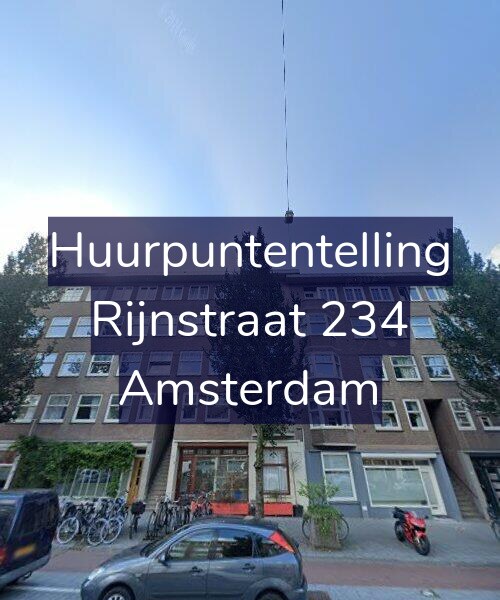 Foto gevel Huurpuntentelling voor Rijnstraat 234, Amsterdam