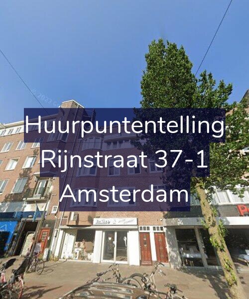 Foto gevel Huurpuntentelling voor Rijnstraat 37-1, Amsterdam