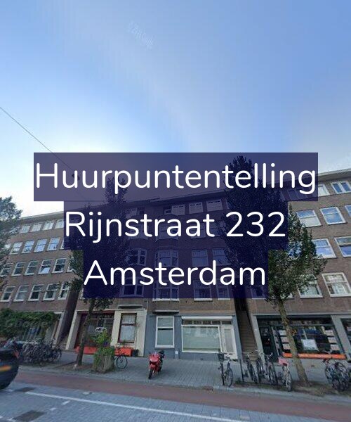 Foto gevel Huurpuntentelling voor Rijnstraat 232, Amsterdam