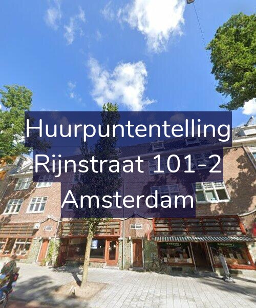 Foto gevel Huurpuntentelling voor Rijnstraat 101-2, Amsterdam