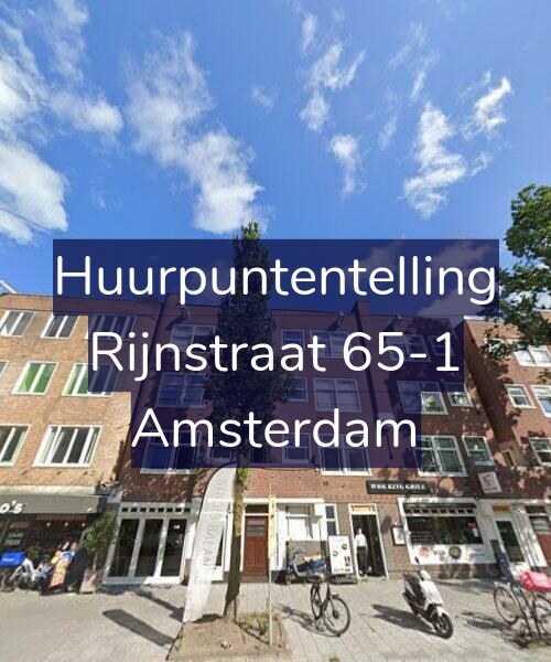 Foto gevel Huurpuntentelling voor Rijnstraat 65-1, Amsterdam