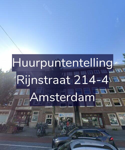 Foto gevel Huurpuntentelling voor Rijnstraat 214-4, Amsterdam