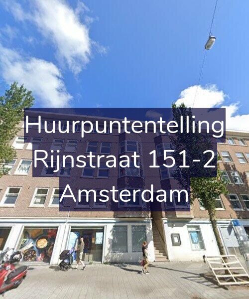 Foto gevel Huurpuntentelling voor Rijnstraat 151-2, Amsterdam
