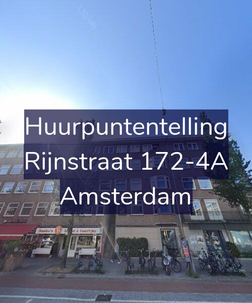 Foto gevel Huurpuntentelling voor Rijnstraat 172-4A, Amsterdam