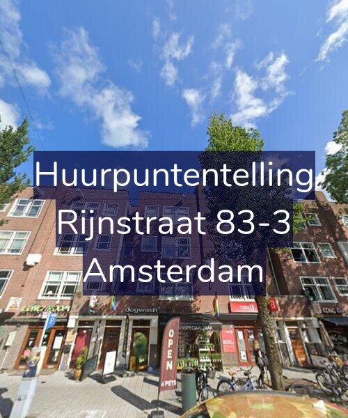 Foto gevel Huurpuntentelling voor Rijnstraat 83-3, Amsterdam