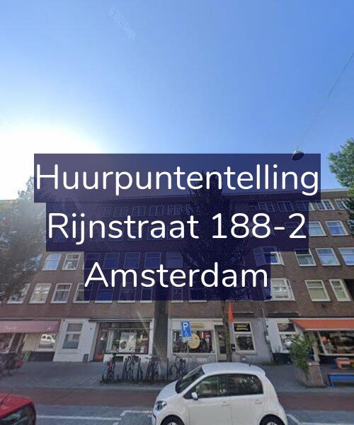Foto gevel Huurpuntentelling voor Rijnstraat 188-2, Amsterdam