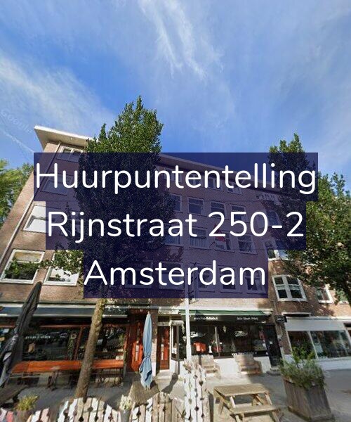Foto gevel Huurpuntentelling voor Rijnstraat 250-2, Amsterdam