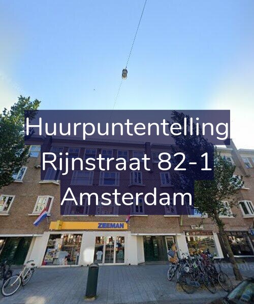 Foto gevel Huurpuntentelling voor Rijnstraat 82-1, Amsterdam