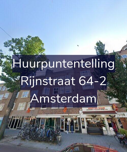 Foto gevel Huurpuntentelling voor Rijnstraat 64-2, Amsterdam