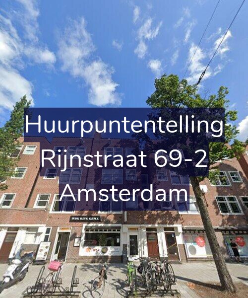Foto gevel Huurpuntentelling voor Rijnstraat 69-2, Amsterdam