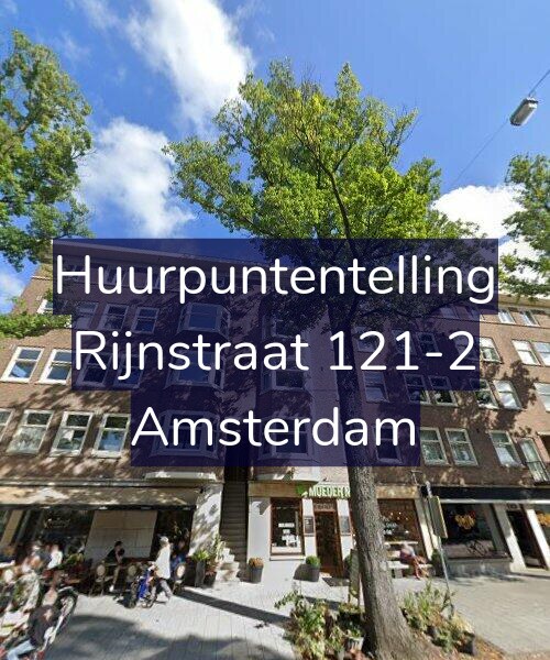 Foto gevel Huurpuntentelling voor Rijnstraat 121-2, Amsterdam
